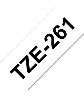 COMPATIBLE CON Brother TZe261 Cinta Laminada Generica de Etiquetas - Texto negro sobre fondo blanco - Ancho 36mm x 8 metros