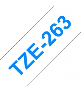 COMPATIBLE CON Brother TZe263 Cinta Laminada Generica de Etiquetas - Texto azul sobre fondo blanco - Ancho 36mm x 8 metros
