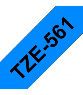 COMPATIBLE CON Brother TZe561 Cinta Laminada Generica de Etiquetas - Texto negro sobre fondo azul - Ancho 36mm x 8 metros