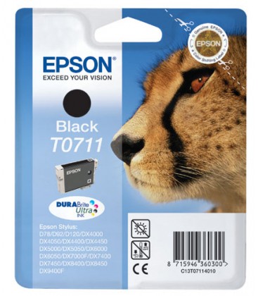 EPSON T0711 NEGRO CARTUCHO DE TINTA ORIGINAL C13T07114011